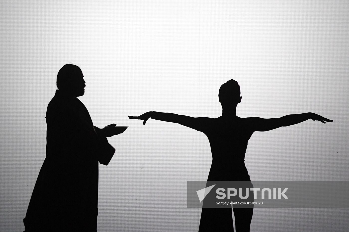 Final rehearsal of "...Souls" at Pyotr Fomenko Workshop theater