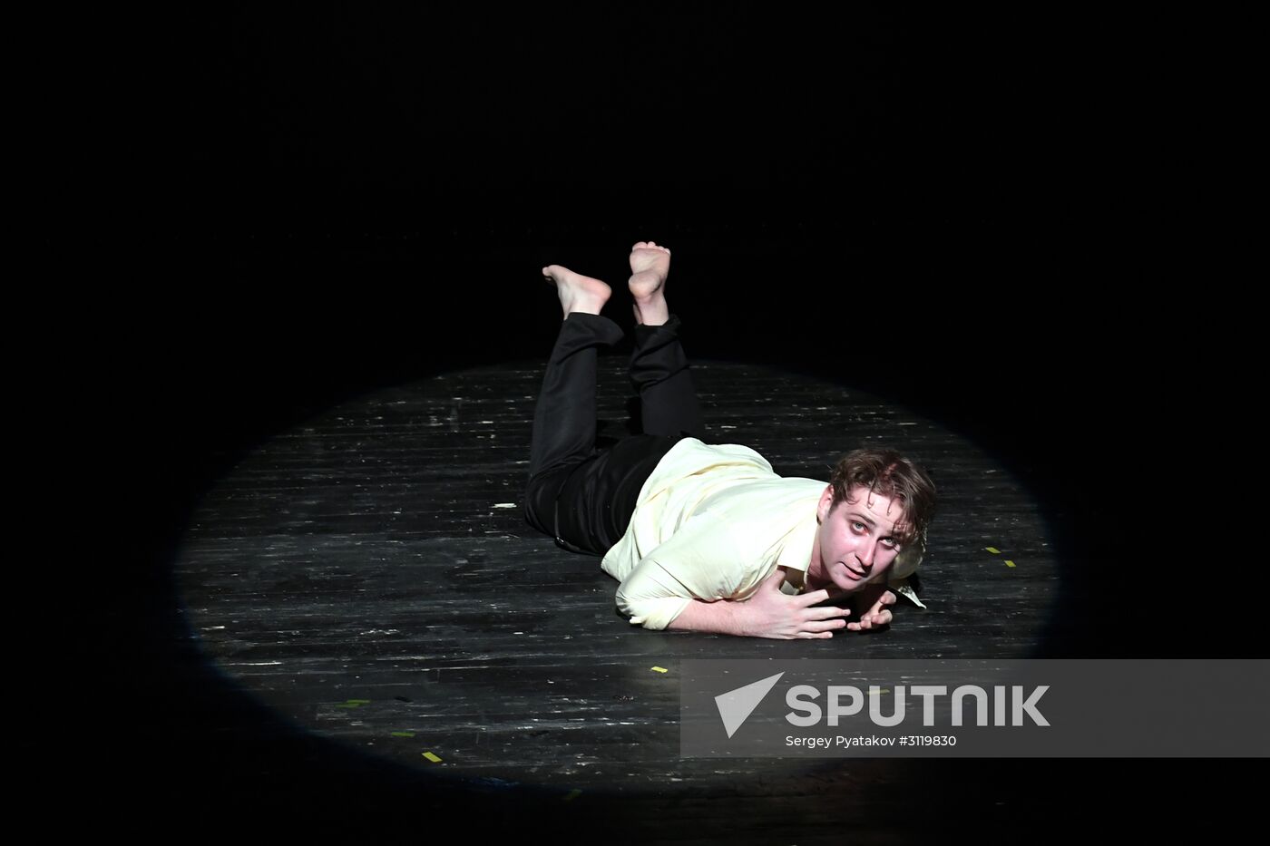 Final rehearsal of "...Souls" at Pyotr Fomenko Workshop theater