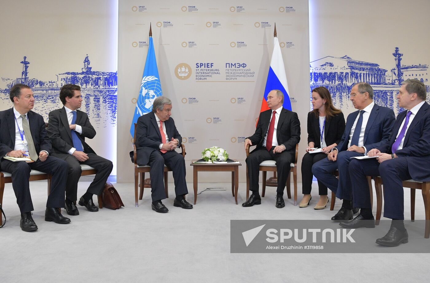 President Vladimir Putin attends 2017 St. Petersburg International Economic Forum. Day two