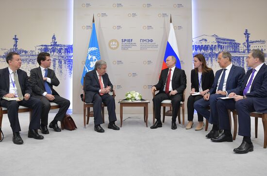 President Vladimir Putin attends 2017 St. Petersburg International Economic Forum. Day two