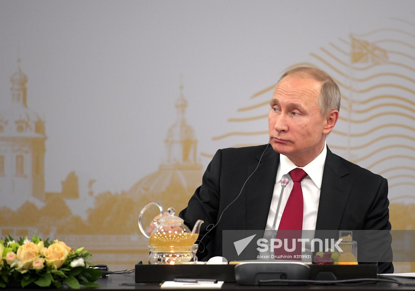 President Vladimir Putin attends 2017 St. Petersburg International Economic Forum. Day Two