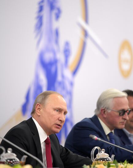 President Vladimir Putin attends 2017 St. Petersburg International Economic Forum. Day Two