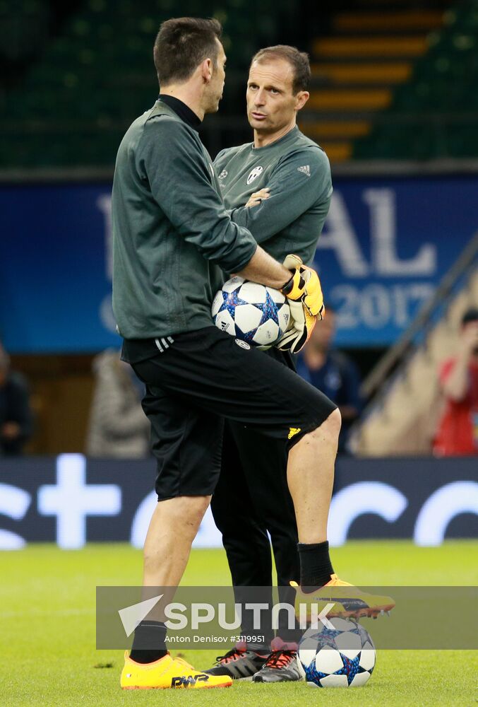 UEFA Champions League. Juventus during training session