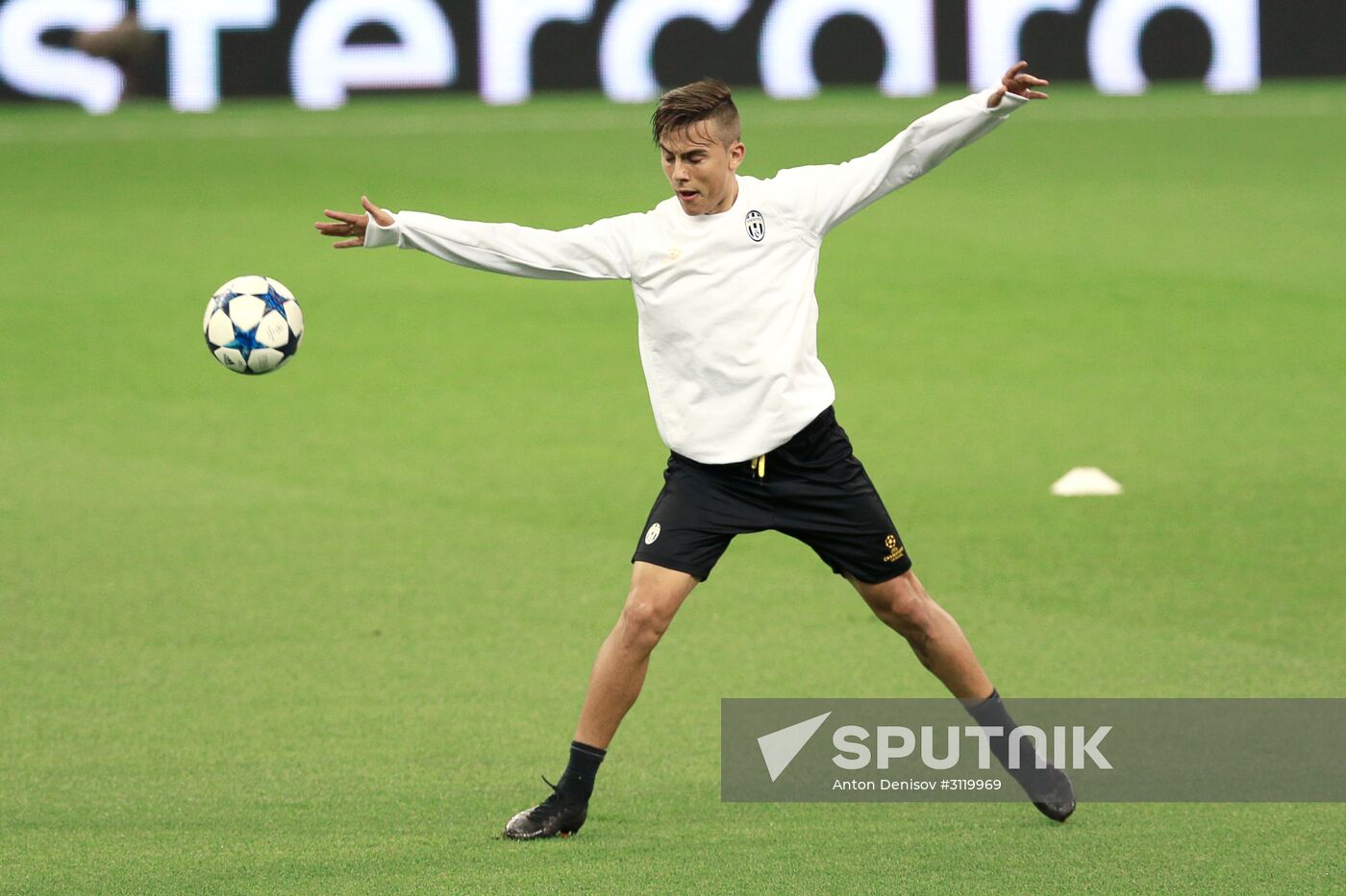 UEFA Champions League. Juventus during training session