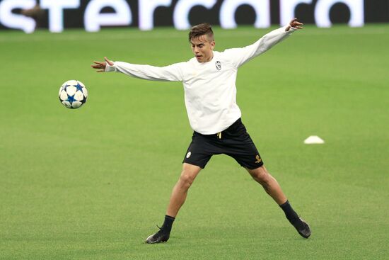 UEFA Champions League. Juventus during training session