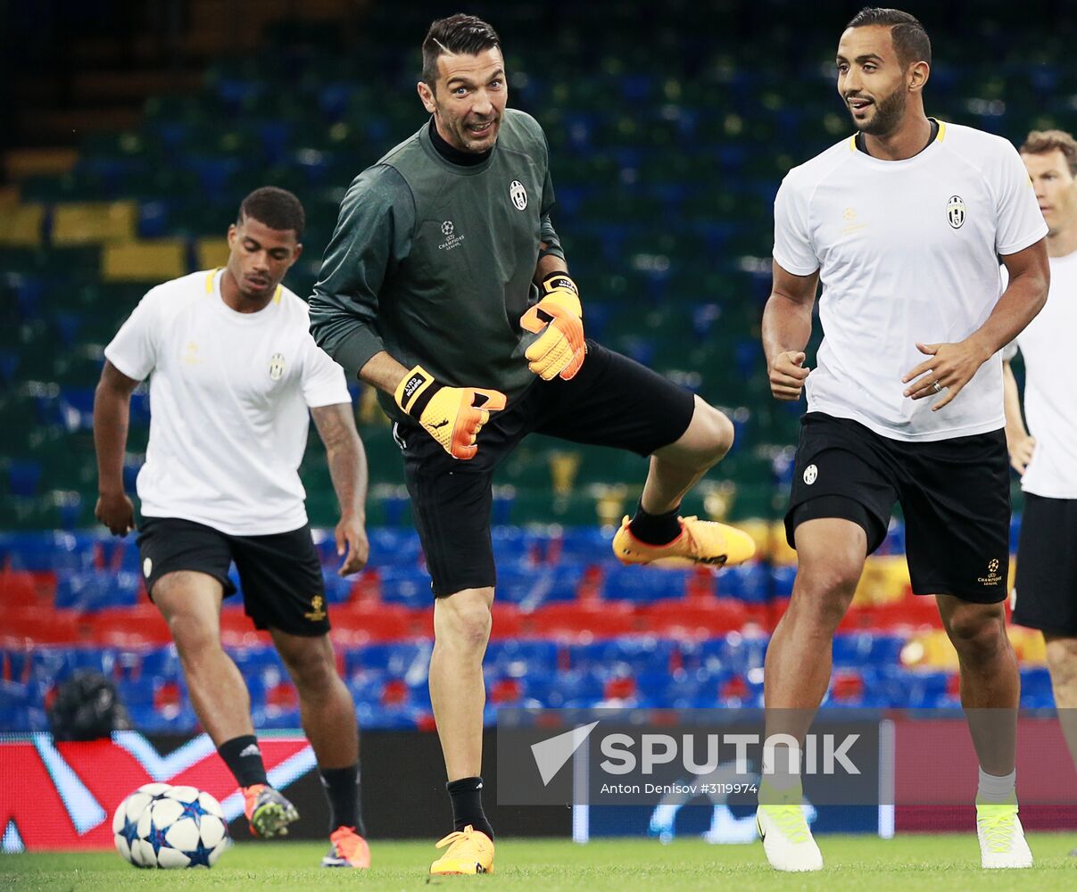 UEFA Champions League. Juventus during training session