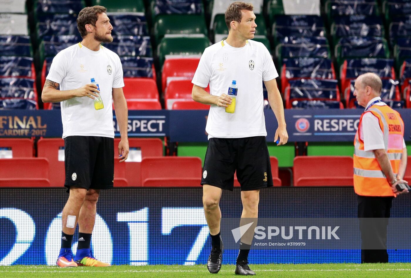 UEFA Champions League. Juventus during training session