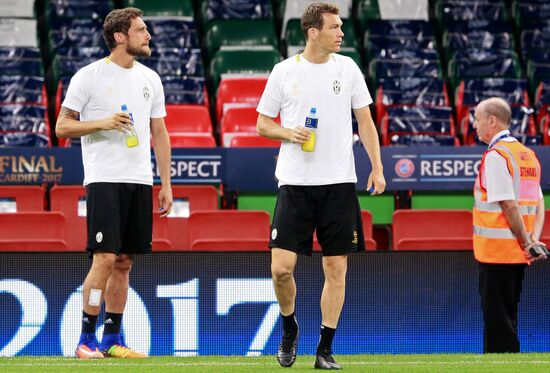 UEFA Champions League. Juventus during training session