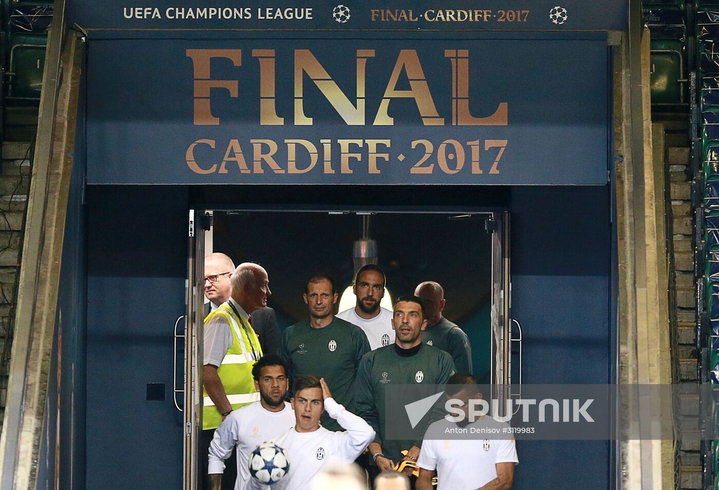 UEFA Champions League. Juventus during training session