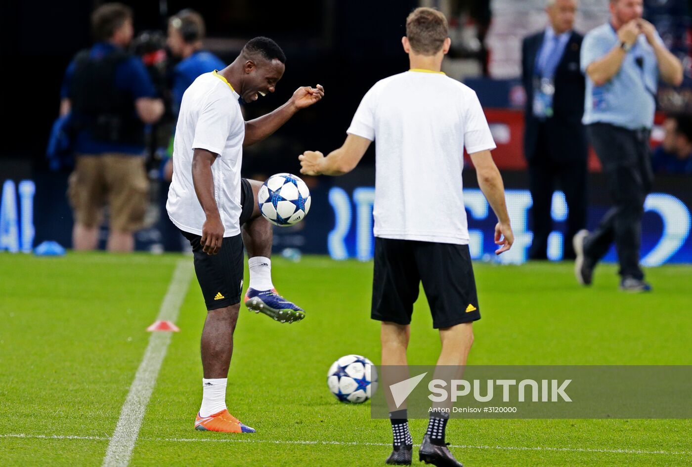 UEFA Champions League. Juventus during training session