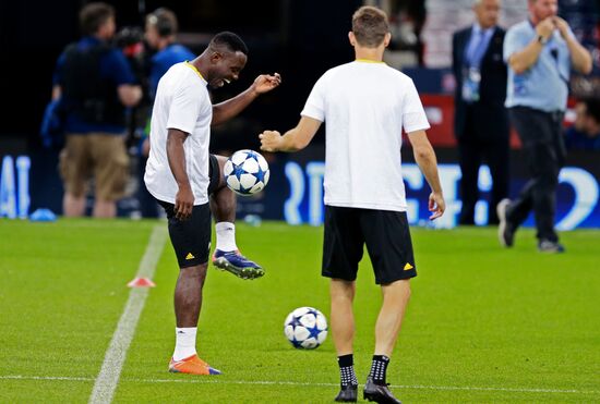 UEFA Champions League. Juventus during training session