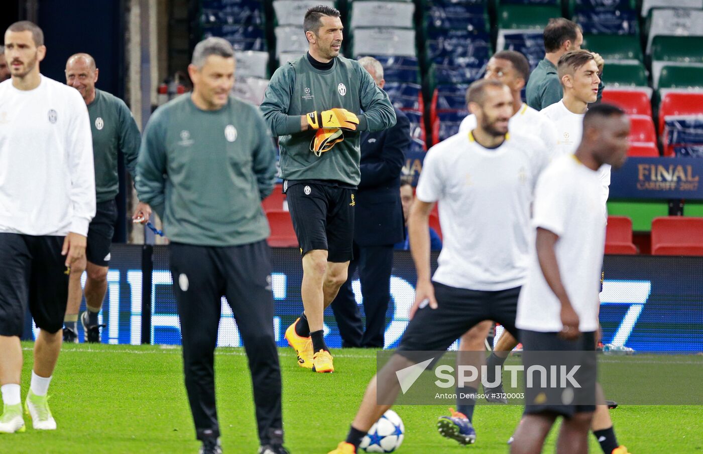 UEFA Champions League. Juventus during training session