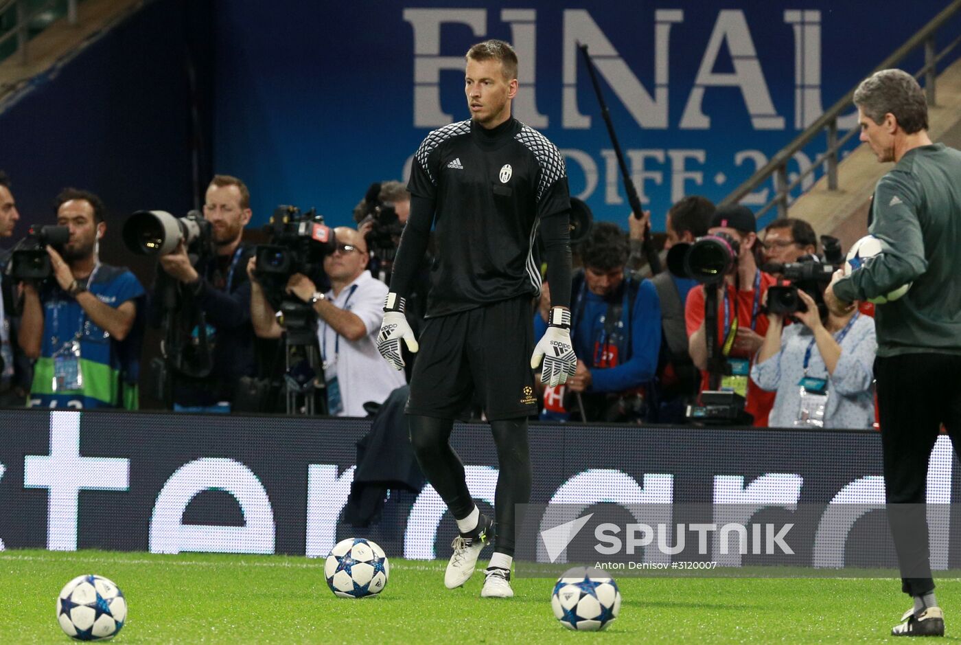 UEFA Champions League. Juventus during training session