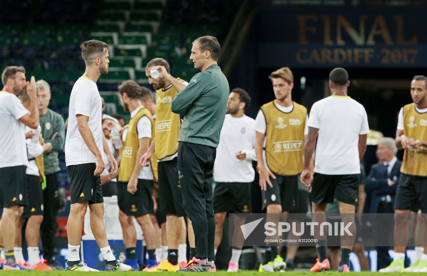 UEFA Champions League. Juventus during training session