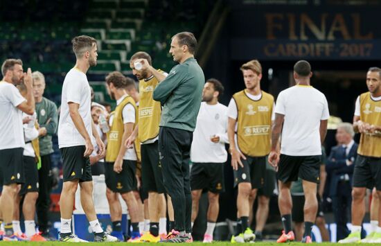 UEFA Champions League. Juventus during training session