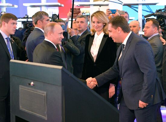 President Vladimir Putin attends 2017 St. Petersburg International Economic Forum. Day two