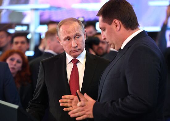 President Vladimir Putin attends 2017 St. Petersburg International Economic Forum. Day two