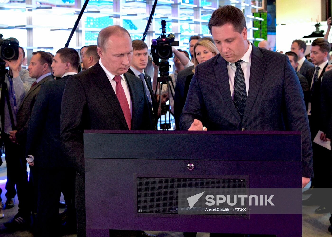 President Vladimir Putin attends 2017 St. Petersburg International Economic Forum. Day two