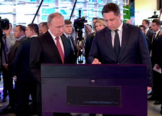 President Vladimir Putin attends 2017 St. Petersburg International Economic Forum. Day two