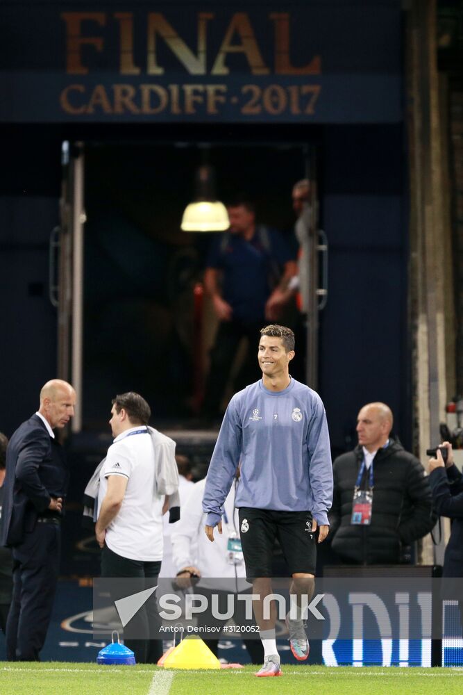 UEFA Champions League. Real Madrid during training session