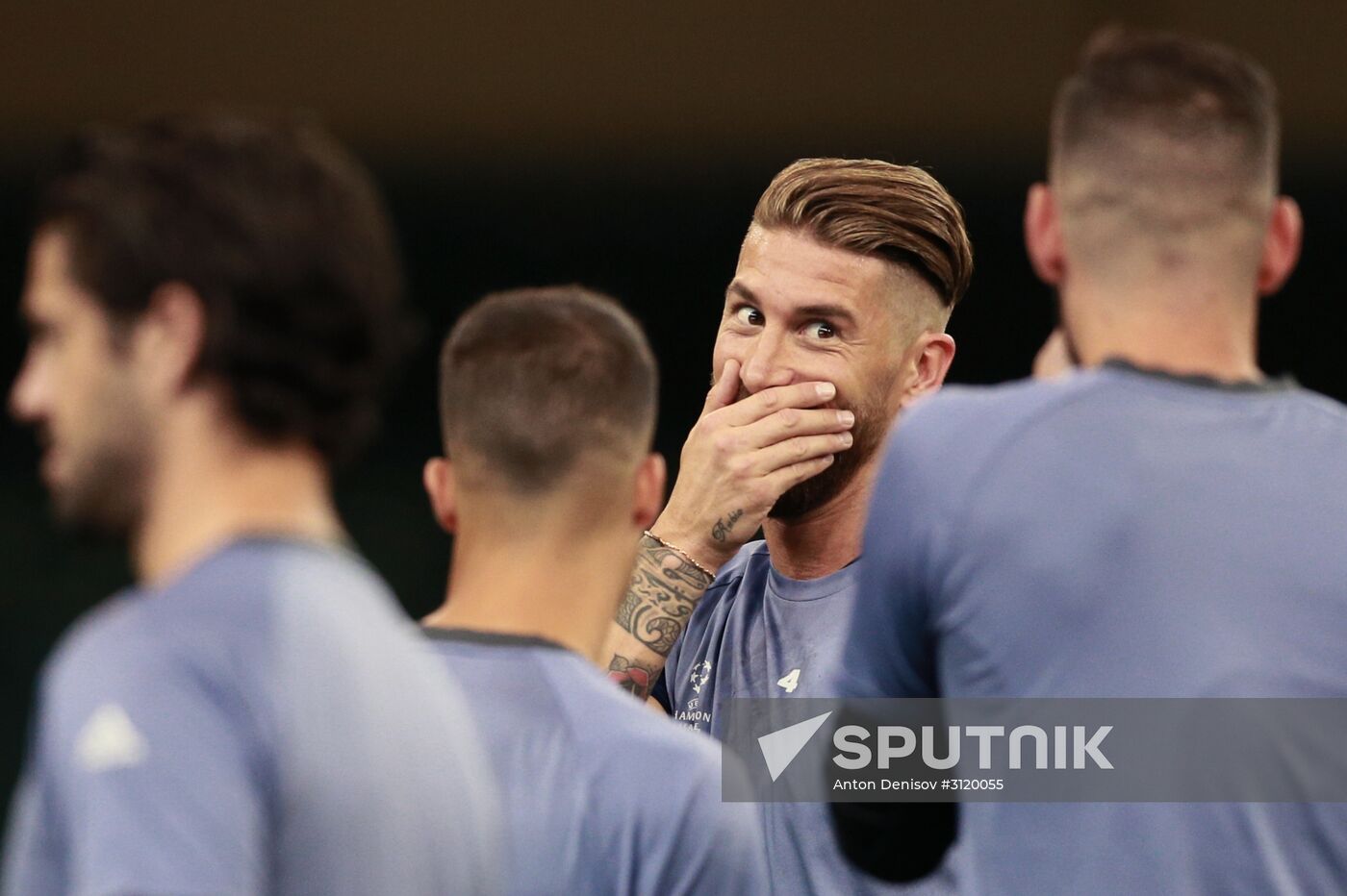 UEFA Champions League. Real Madrid during training session