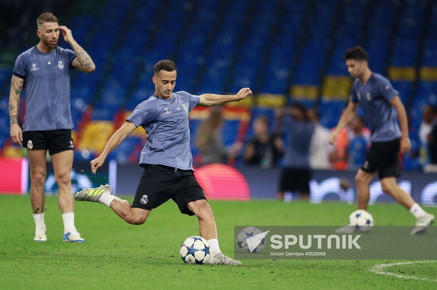 UEFA Champions League. Real Madrid during training session