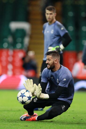 UEFA Champions League. Real Madrid during training session