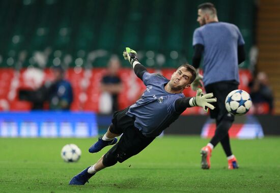 UEFA Champions League. Real Madrid during training session