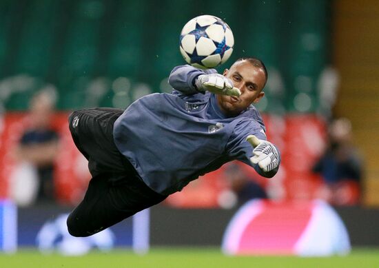 UEFA Champions League. Real Madrid during training session