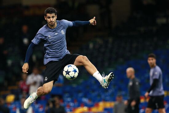 UEFA Champions League. Real Madrid during training session