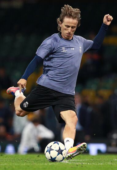 UEFA Champions League. Real Madrid during training session