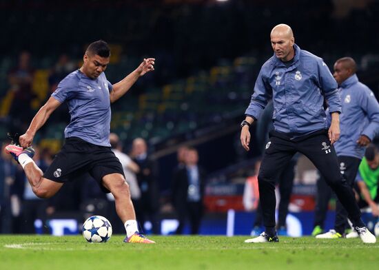 UEFA Champions League. Real Madrid during training session