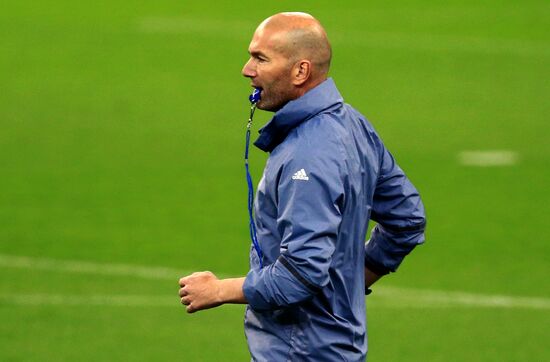 UEFA Champions League. Real Madrid during training session