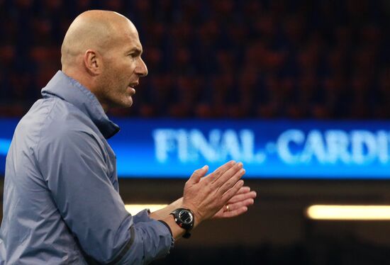 UEFA Champions League. Real Madrid during training session