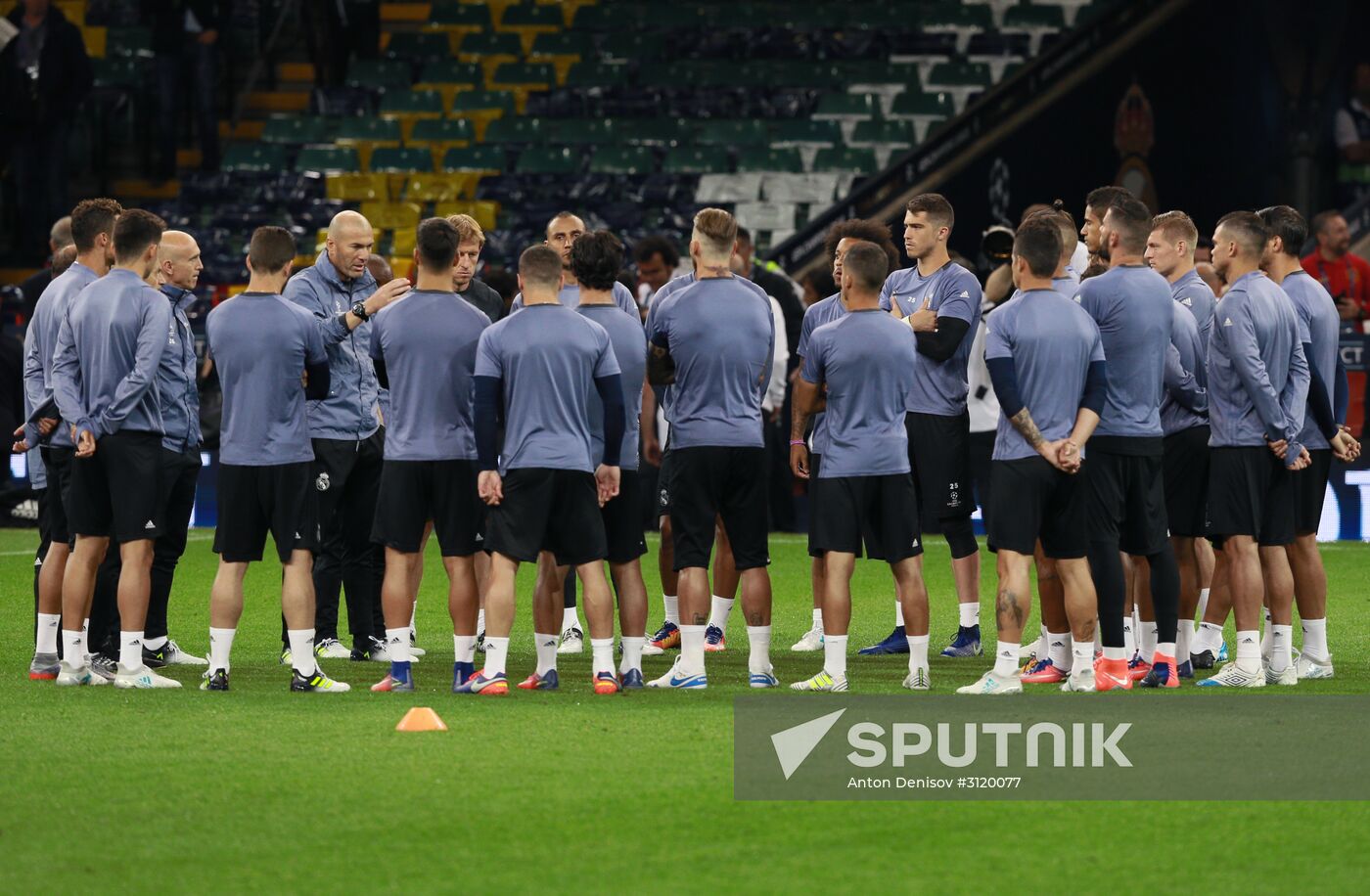 UEFA Champions League. Real Madrid during training session