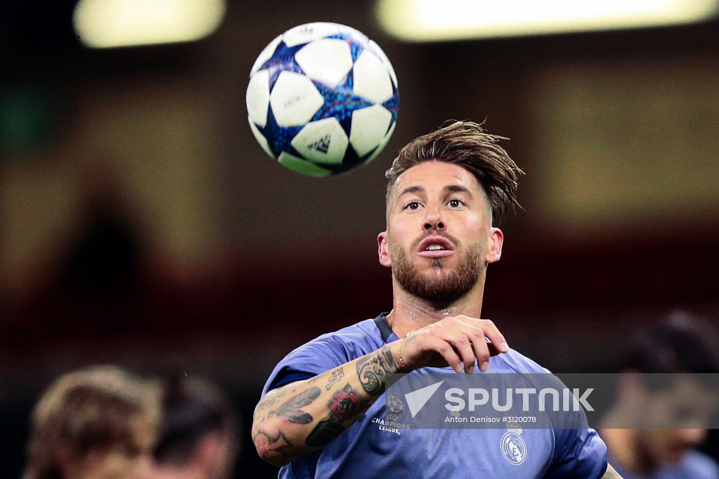 UEFA Champions League. Real Madrid during training session