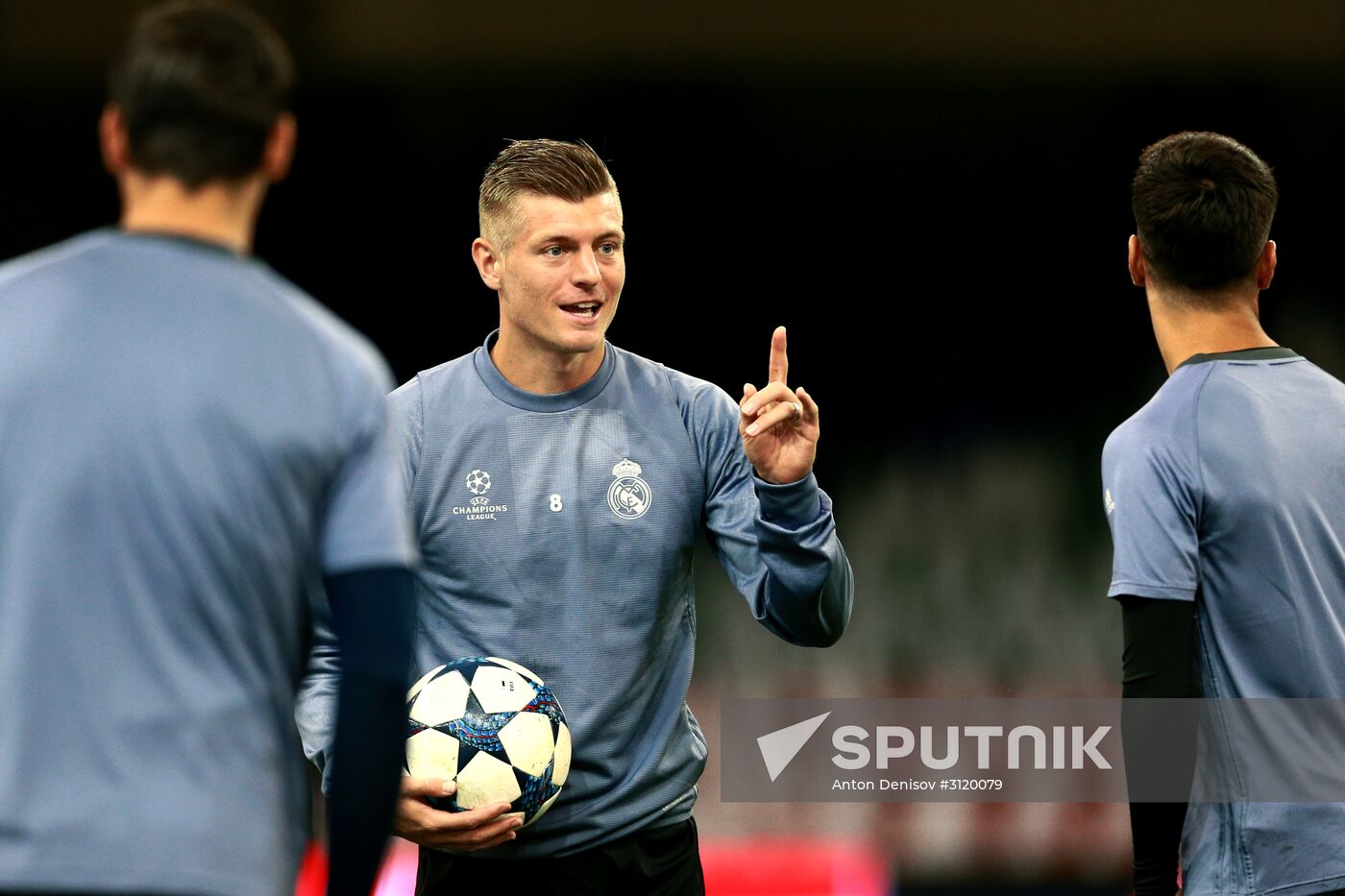 UEFA Champions League. Real Madrid during training session