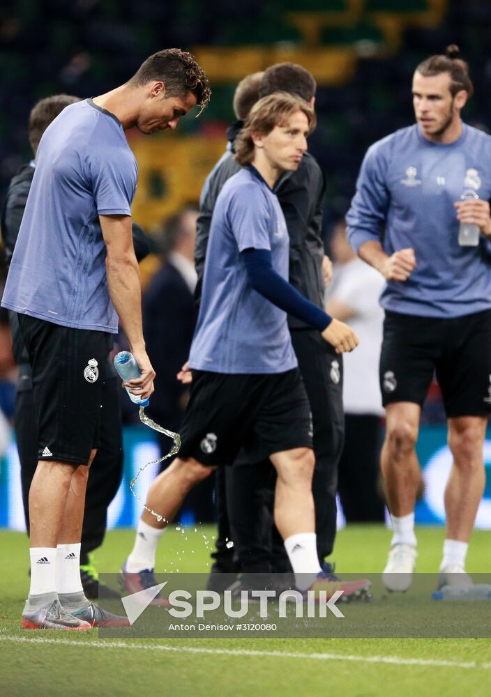UEFA Champions League. Real Madrid during training session