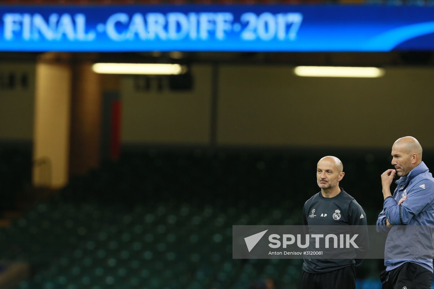 UEFA Champions League. Real Madrid during training session