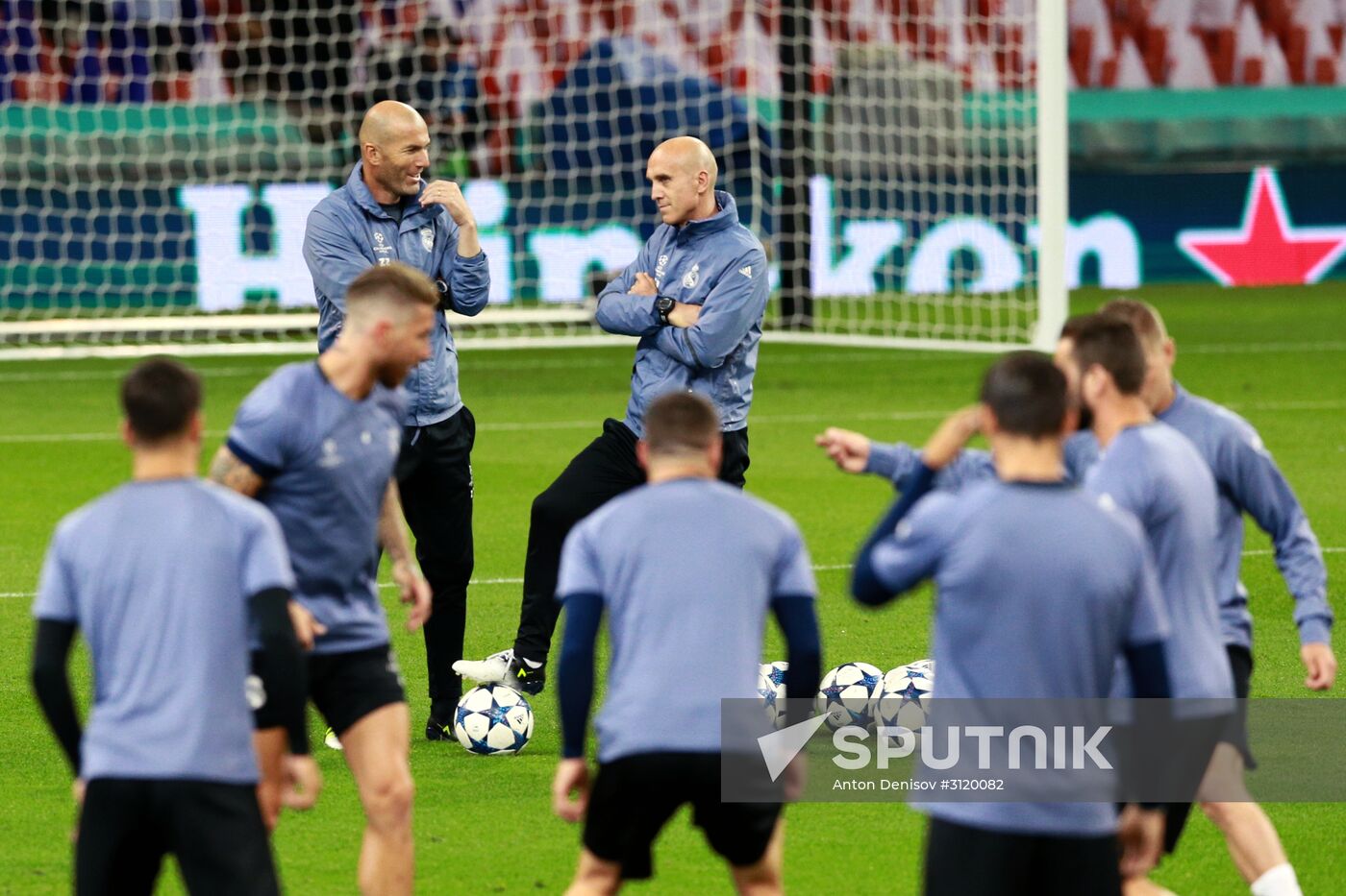 UEFA Champions League. Real Madrid during training session