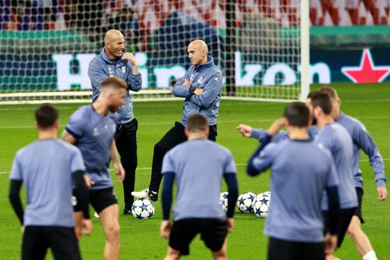 UEFA Champions League. Real Madrid during training session