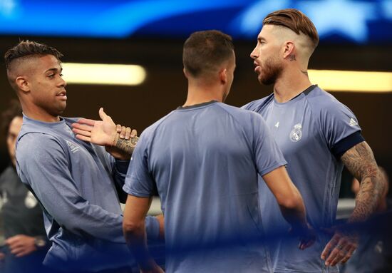 UEFA Champions League. Real Madrid during training session