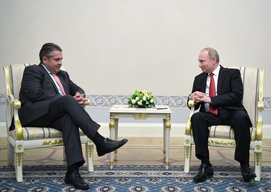 President Vladimir Putin attends 2017 St. Petersburg International Economic Forum. Day two