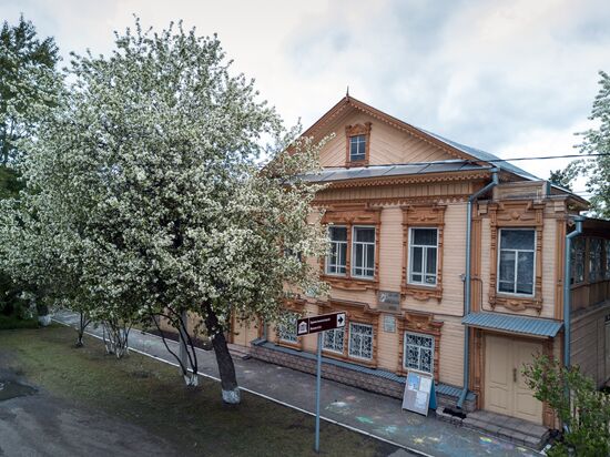 Apple orchard in the Omsk Region