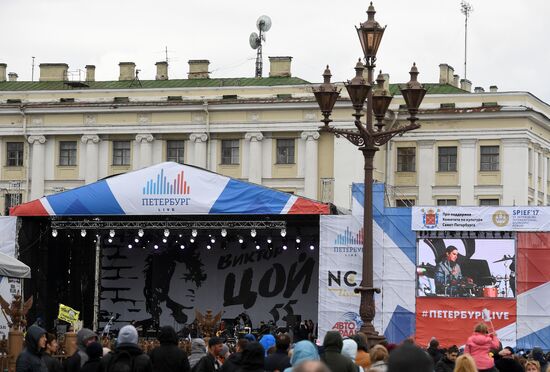 Peterburg live (St. Petersburg live) festival as part of SPIEF