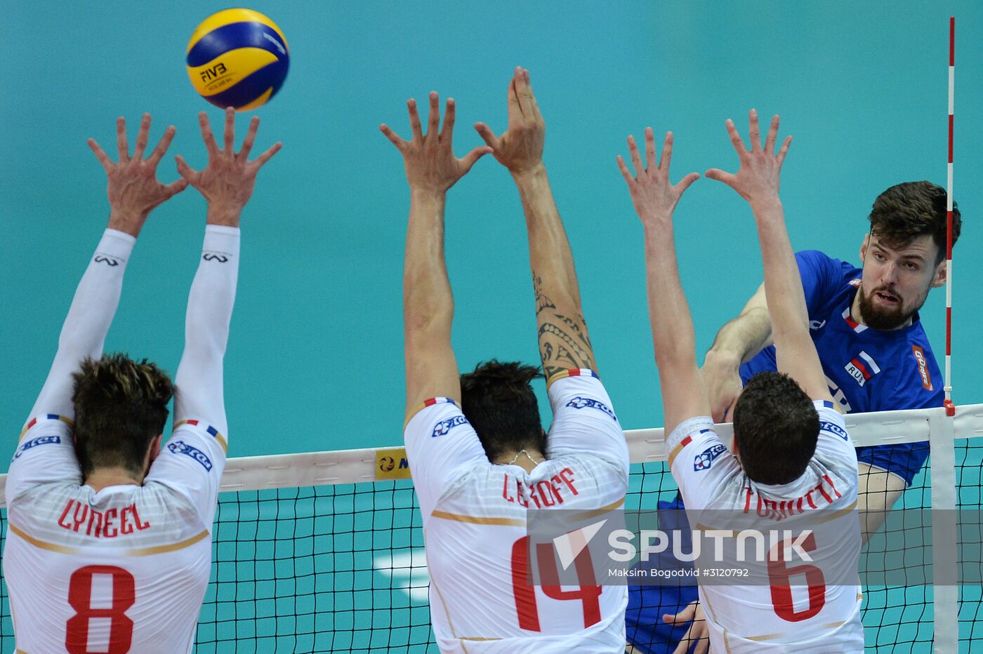 FIVB World League. Men. Russia vs. France