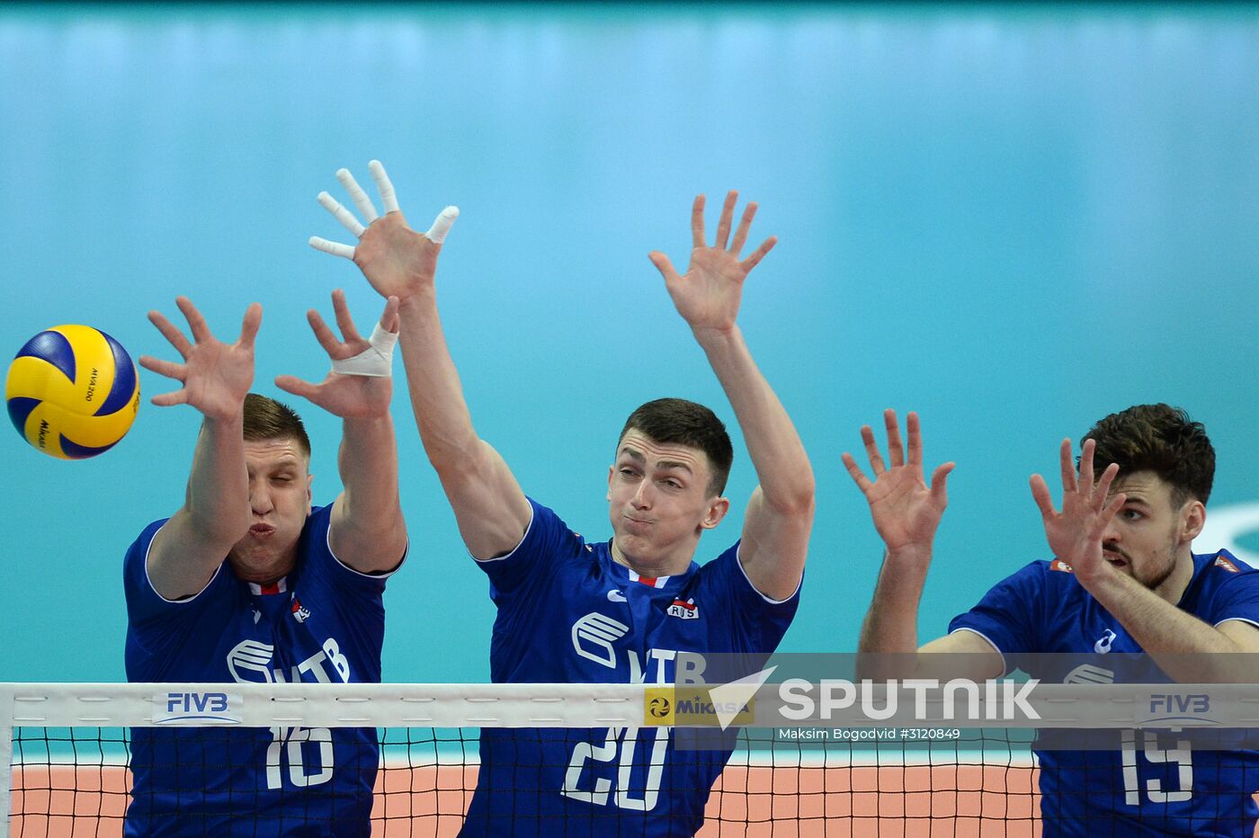 FIVB World League. Men. Russia vs. France