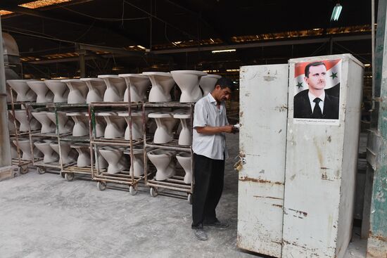 Ceramic ware production plant in Hama