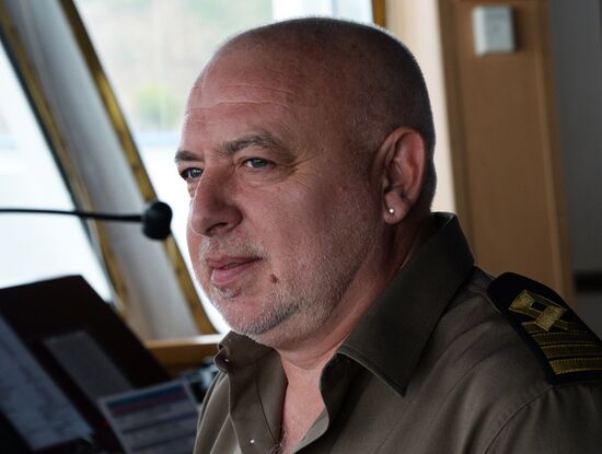 Fesco Diomid container ship arrives in port of Vladivostok