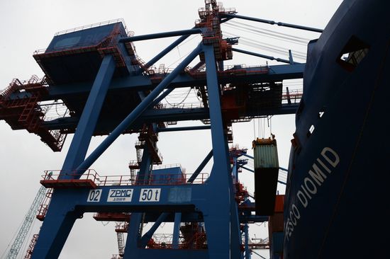 Fesco Diomid container ship arrives in port of Vladivostok